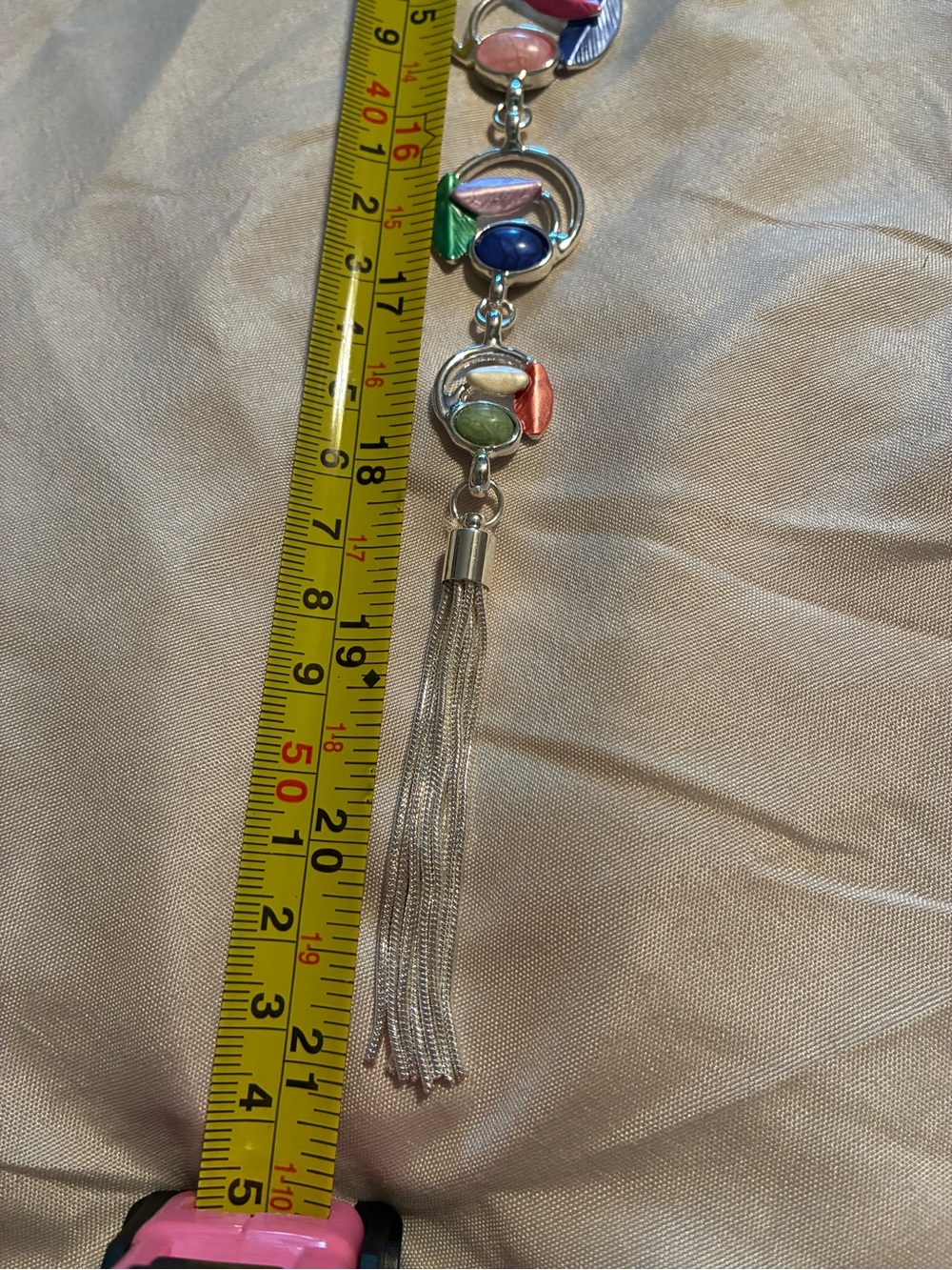 Multicolor Stone Tassel Pendant Necklace - Women Accessories